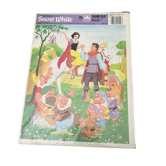 Lot of 5 Childrens 12 Piece Puzzles - 3 Vintage Disney‎ 1 Disney Princess Puzzle - Picture 3 of 5